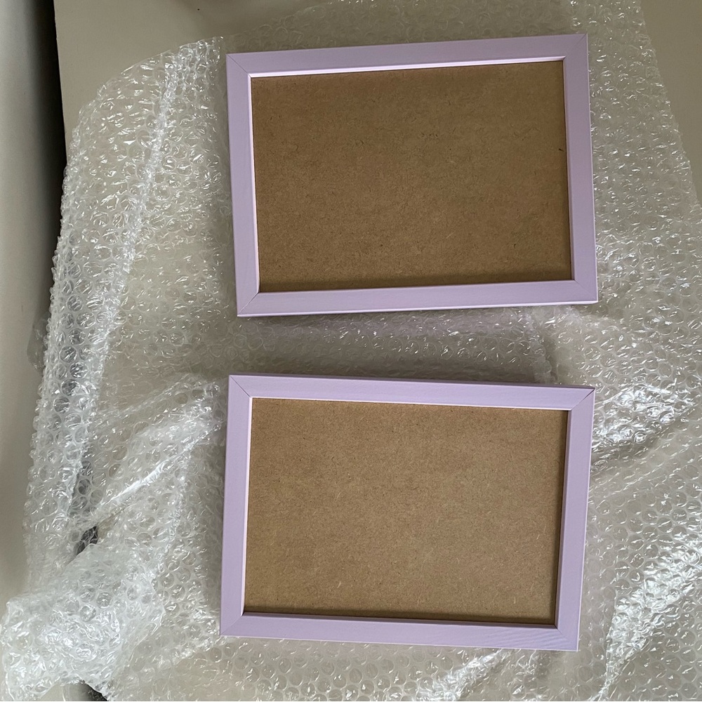 Lilac Wood Frame Set; A5